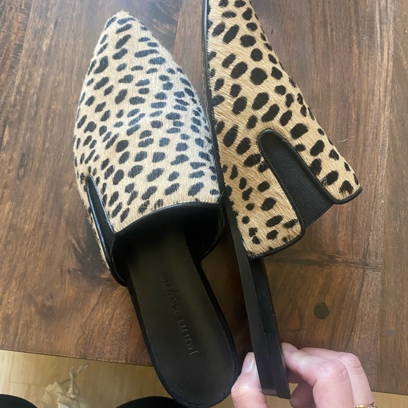 Jenni Kayne Pony Hair Leopard Print Mules - Picture 4 of 4